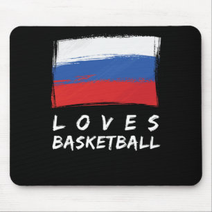 Russland Lieben Basketball Mousepad