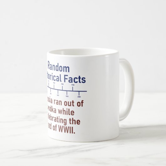 Russland lief aus dem Vodka - Geschichtsbericht Kaffeetasse (VorderseiteRechts)