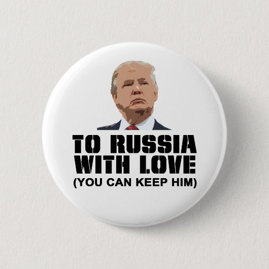 Russland mit Liebe Button (Vorderseite)