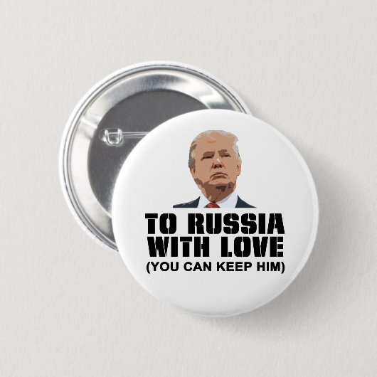 Russland mit Liebe Button (Vorne & Hinten)