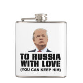 Russland mit Liebe Flachmann (Vorderseite)