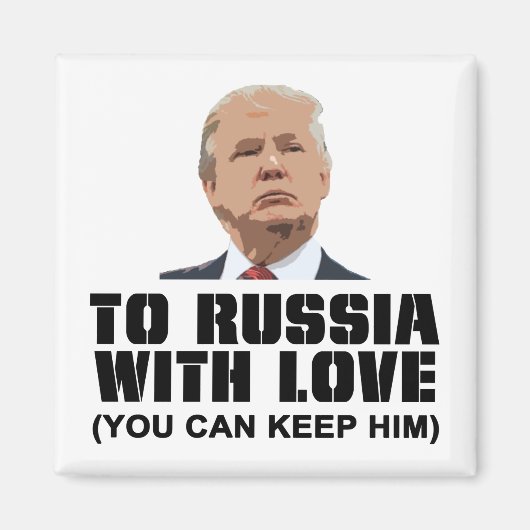 Russland mit Liebe Magnet (Vorne)