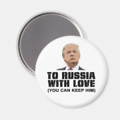 Russland mit Liebe Magnet (Vorderseite/Rückseite)