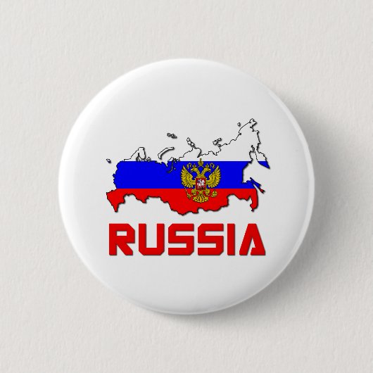 Russland mit Wappen Button (Vorderseite)