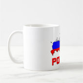 Russland mit Wappen Kaffeetasse (Links)