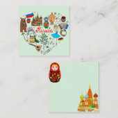 Russland Mitteilungskarte (Vorne/Hinten)