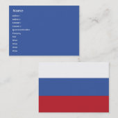 Russland - mollig visitenkarte (Vorne/Hinten)
