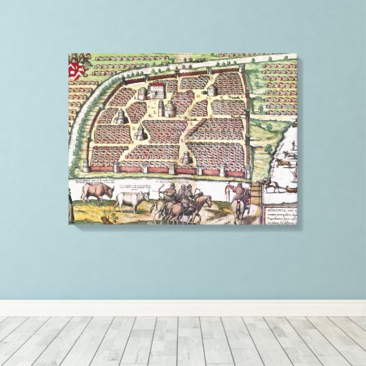 RUSSLAND: MOSKAU, 1591 LEINWANDDRUCK (Insitu (Holzboden))