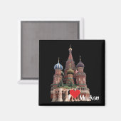 Russland Moskau Magnet (Vorderseite/Rückseite)