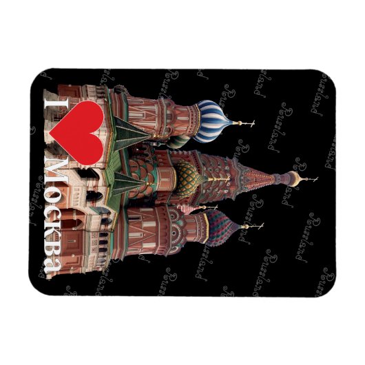 Russland Moskau Magnet (Horizontal)