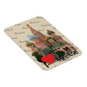 Russland Moskau Magnet (Rechte Seite)