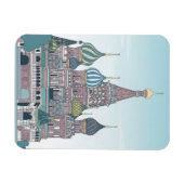 Russland Moskau Reise Magnet (Horizontal)