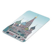Russland Moskau Reise Magnet (Linke Seite)