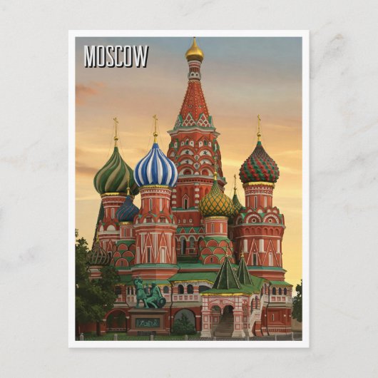 Russland Moskau Reisen Postkarte (Vorderseite)