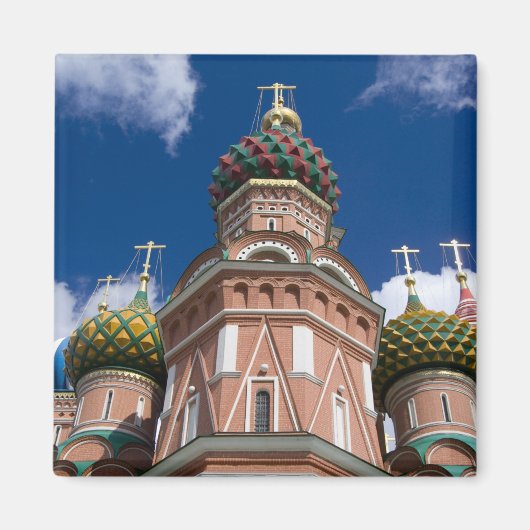 Russland, Moskau, Roter Platz. Basil 2 Magnet (Vorne)