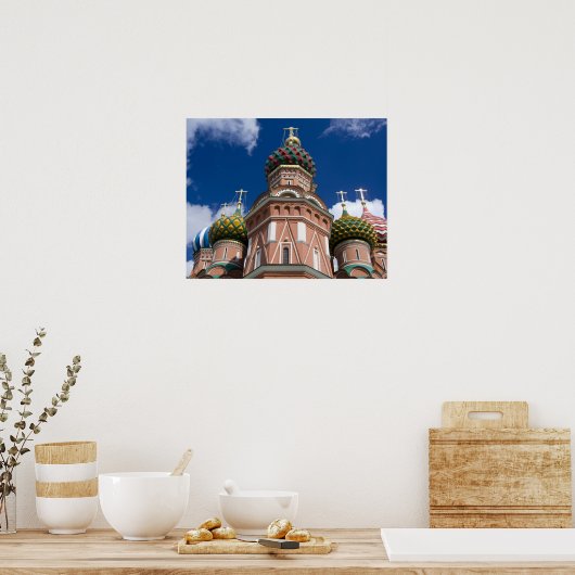 Russland, Moskau, Roter Platz. Basil 2 Poster (Küche)