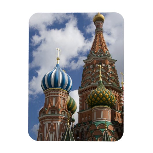 Russland, Moskau, Roter Platz. Basil 4 Magnet (Vertikal)