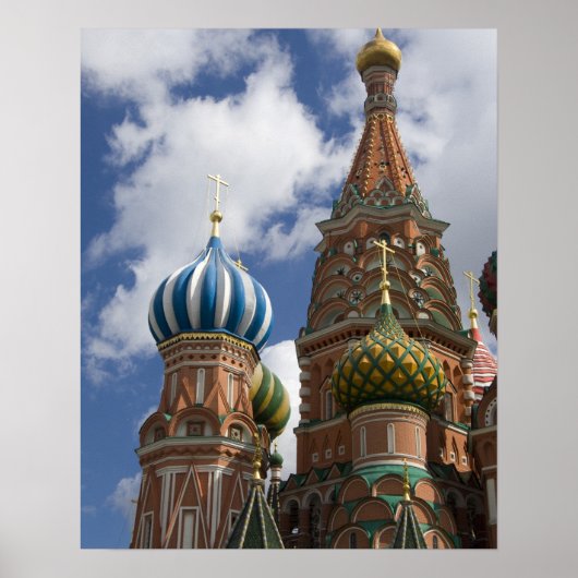 Russland, Moskau, Roter Platz. Basil 4 Poster (Vorne)