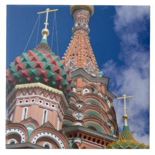 Russland, Moskau, Roter Platz. Basilius-Kathedrale Fliese