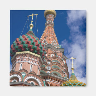 Russland, Moskau, Roter Platz. Basilius-Kathedrale Magnet