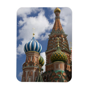 Russland, Moskau, Roter Platz. Basilius-Kathedrale Magnet