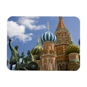Russland, Moskau, Roter Platz. Basilius-Kathedrale Magnet
