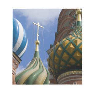 Russland, Moskau, Roter Platz. Basilius-Kathedrale Notizblock