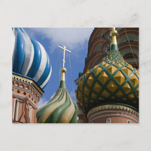 Russland, Moskau, Roter Platz. Basilius-Kathedrale Postkarte