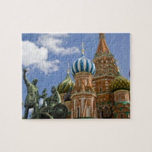 Russland, Moskau, Roter Platz. Basilius-Kathedrale Puzzle
