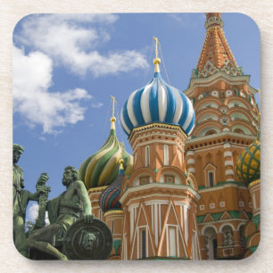 Russland, Moskau, Roter Platz. Basilius-Kathedrale Untersetzer