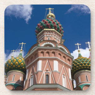 Russland, Moskau, Roter Platz. Basilius-Kathedrale Untersetzer