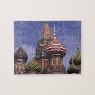 Russland, Moskau, Roter Platz. berühmte Zwiebeln  Puzzle