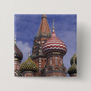 Russland, Moskau, Roter Platz. berühmte Zwiebeln v Button