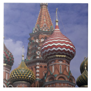 Russland, Moskau, Roter Platz. berühmte Zwiebeln v Fliese