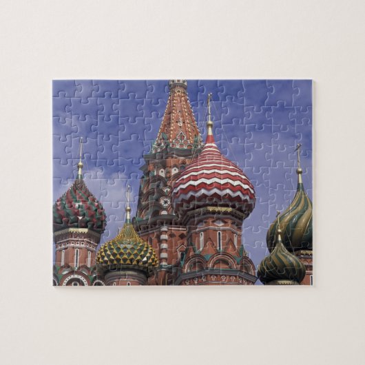 Russland, Moskau, Roter Platz. berühmte Zwiebeln v Puzzle (Horizontal)