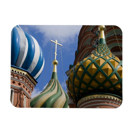 Russland, Moskau, Roter Platz. St. Basil Magnet (Horizontal)