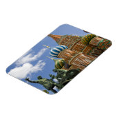 Russland, Moskau, Roter Platz. St. Basil's 3 Magnet (Linke Seite)