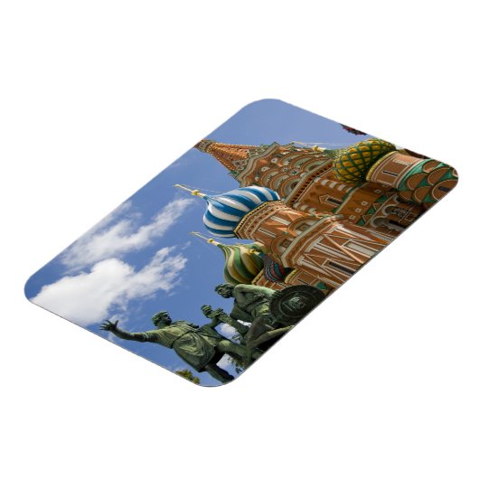 Russland, Moskau, Roter Platz. St. Basil's 3 Magnet (Linke Seite)