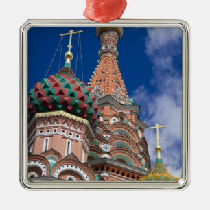 Russland, Moskau, Roter Platz. St. Basil's 5 Silbernes Ornament