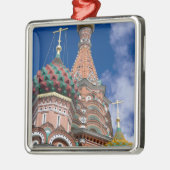 Russland, Moskau, Roter Platz. St. Basil's 5 Silbernes Ornament (Links)