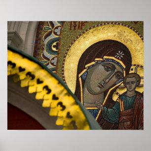 Russland, Moskau, Roter Platz. Unsere Lady aus Kas Poster