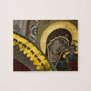 Russland, Moskau, Roter Platz. Unsere Liebe Frau v Puzzle