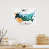 Russland nach dem Westen Poster (Küche)