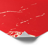 Russland Nationales Reiseplakat für Flaggen Poster (Ecke)