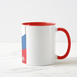 Russland Nationales Reiseplakat für Flaggen Tasse