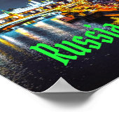 Russland oder Russische Föderation Moskau in der N Poster (Ecke)