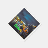 Russland oder Russische Föderation Moskau in der N Serviette (Ecke)