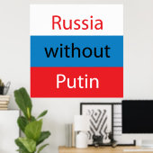 Russland ohne Putin Poster (Heimbüro)