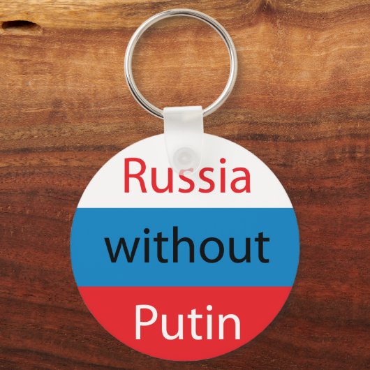 Russland ohne Putin Schlüsselanhänger (Vorderseite)