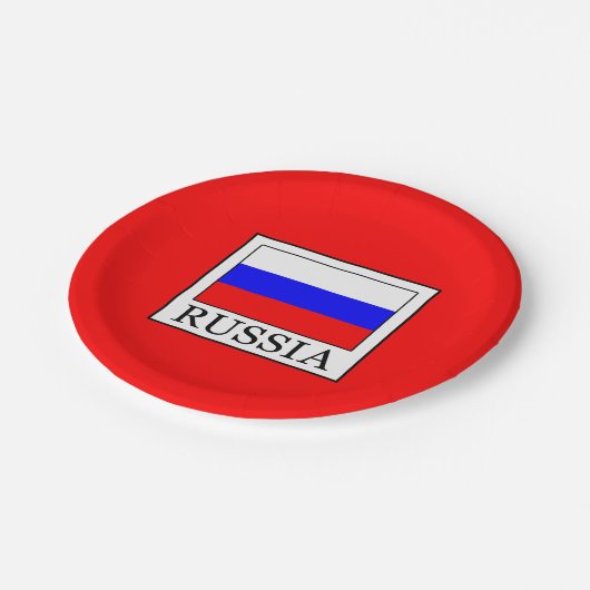 Russland Pappteller (Schrägansicht)